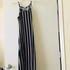 Striped body fitted summer Maxi dress